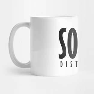 Social Distancing Text Design Mug